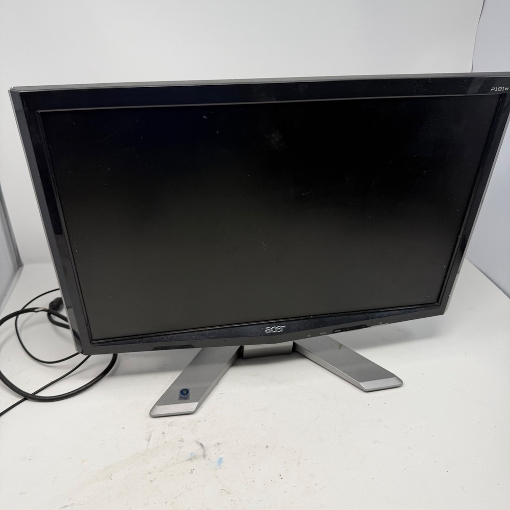 Acer P191W 19 Inch Widescreen LCD Monitor Black Silver VGA DVI-D ET.CP1WP.001